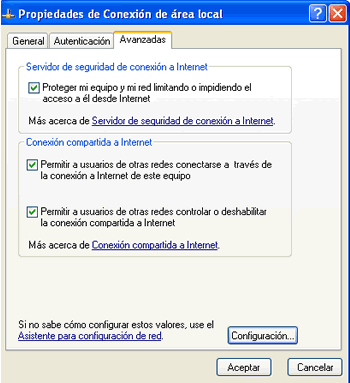 Propiedades de Conexión de área local