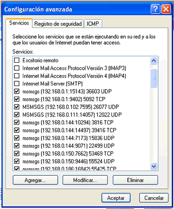 Configuración avanzada