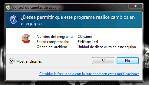 Control de cuentas de usuario