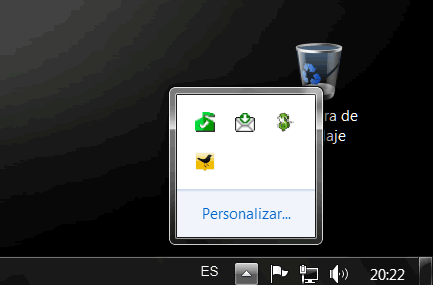 Iconos bandeja del sistema