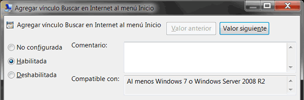 Agregar vínculo buscar
