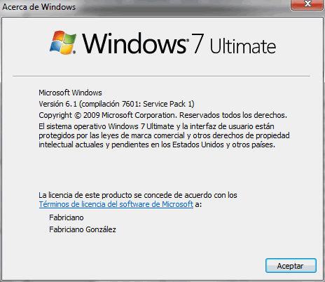 Acerca de Windows