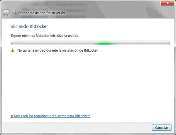 Iniciando BitLocker